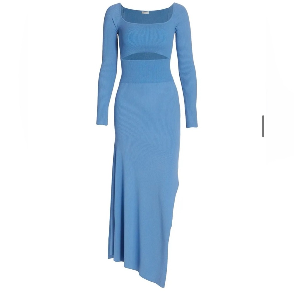 A.L.C. Clara Asymmetrical Cutout Midi-Dress In Blue Size XS / extra small NWT